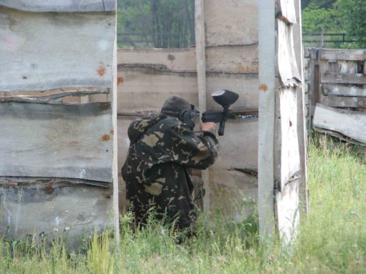 пейнтбол в домиках